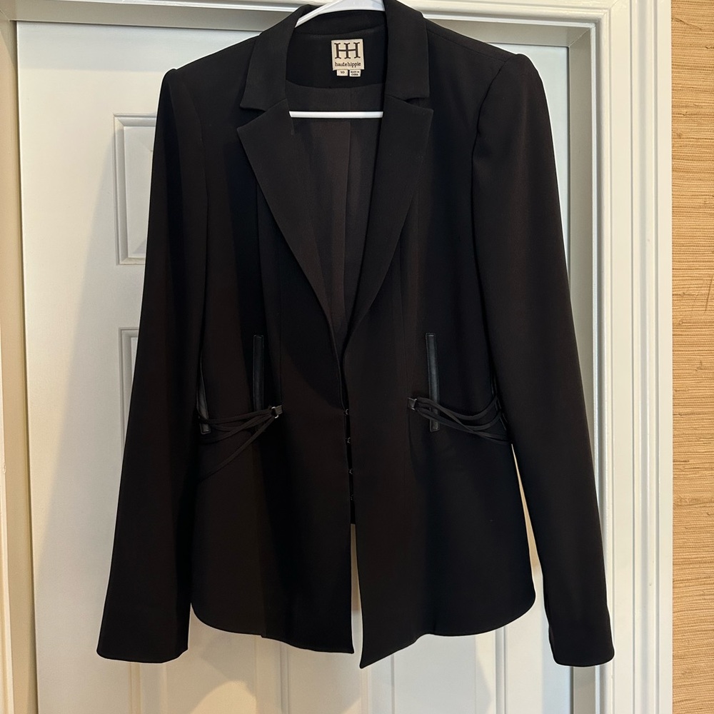 Perfect Haute Hippie Black Blazer with accent details